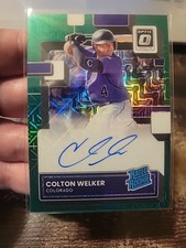 2022 Panini Donruss Optic Green Mojo Prizm /88 Colton Welker #RRS-CW Auto
