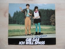 Nena & Markus autograph signed 24x27 cm lobbycard "Give gas I want fun"