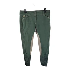 Piper By Smartpak Riding Pants Womens 30L Equestrian Horse Riding Breeches Green