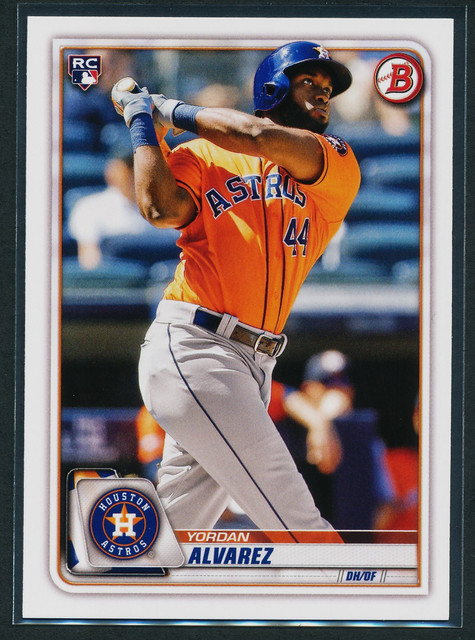 Yordan Alvarez 2020 Bowman Rookie RC #25 Houston Astros