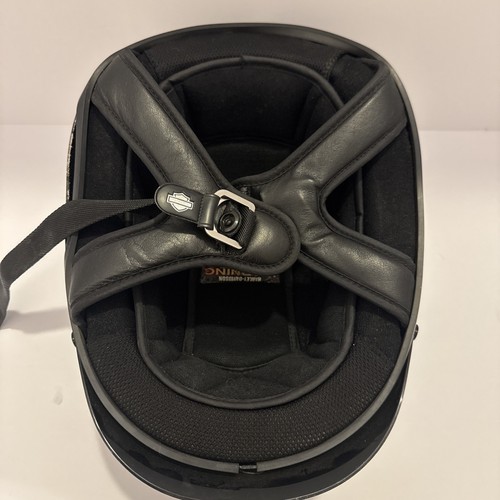Harley Davidson HD helmet XS 53-54cm Black Half Helmet Stationary Visor DOT - Picture 10 of 10
