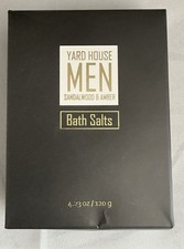 Yard House Men Bath Salts Sandalwood Amber 4.23 oz Sealed New