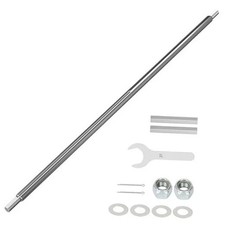Heavy Duty Steel 44" Go Kart Live Axle Kit 1" Diameter 3/4" Step Down 3/4-16"