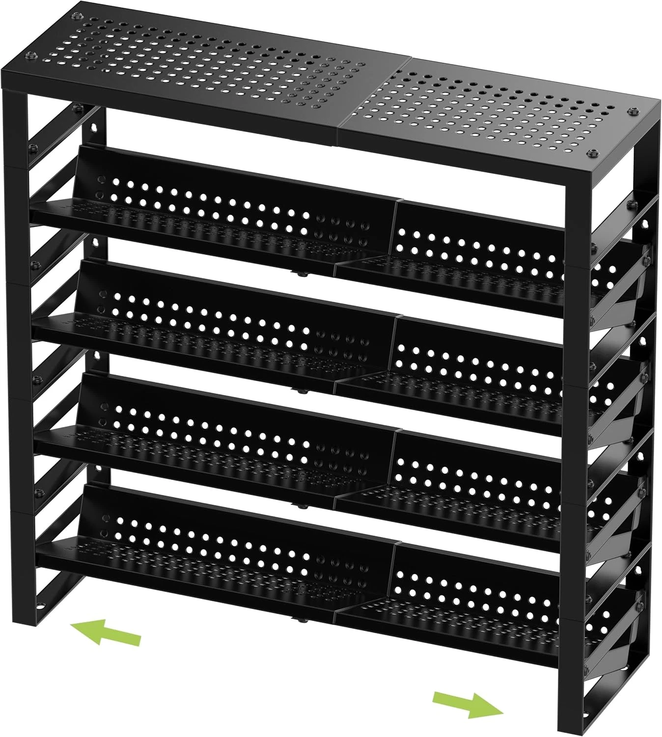 Adjustable Expandable Spice Rack Organizer - Stackable Metal Shelves, Black
Opens in a new window or