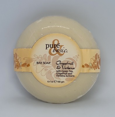 Pure & Basic Grapefruit & Verbena Bar Soap 6.4oz New Fast Ship