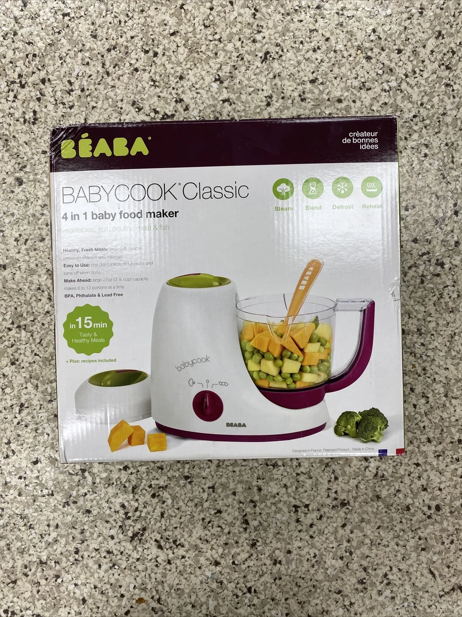 Beaba Babycook Classic 4 in 1 Food Maker; Steam Blend Defrost Reheat