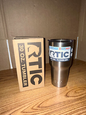 Rtic Tumbler In Acciaio Inox 30 Oz – Bianco – Bicchiere Termico Con Coperchio Paraspruzzi