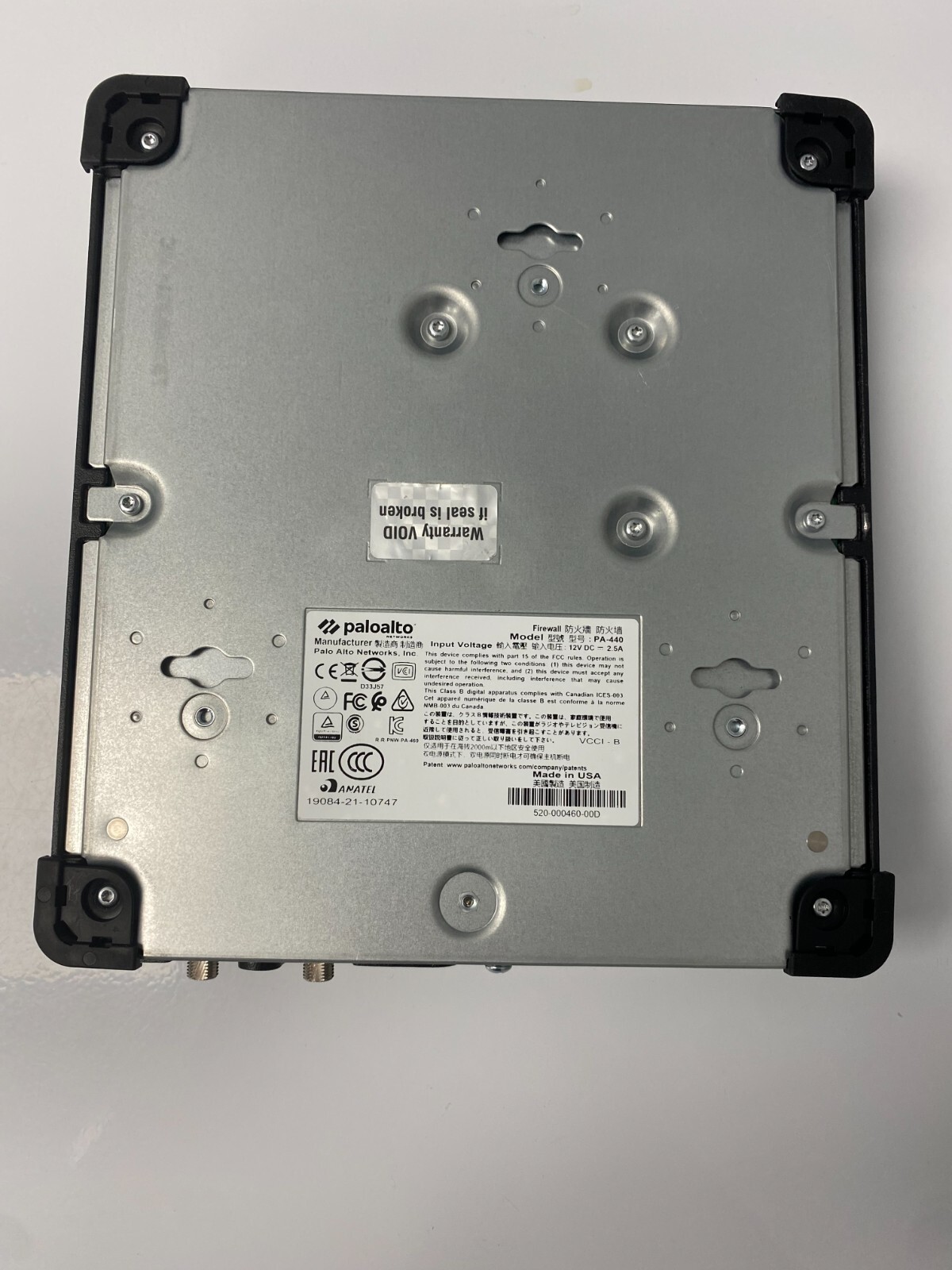 PaloAlto PANPA440 Security Appliance Firewall PALOALTO PA440 w