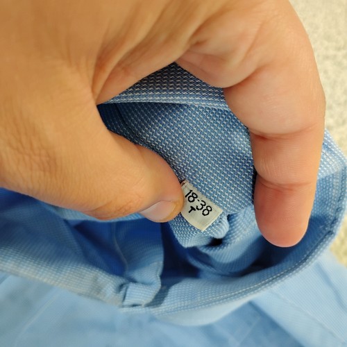 VINTAGE Gitman Bros Shirt Mens 18-38 Tall USA Made Button Preppy Work Office A2* - Picture 6 of 13