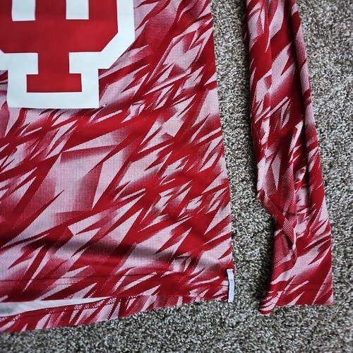 Adidas Red/White Long Sleeve Size Medium Long Sleeve University of Indiana - Picture 3 of 6