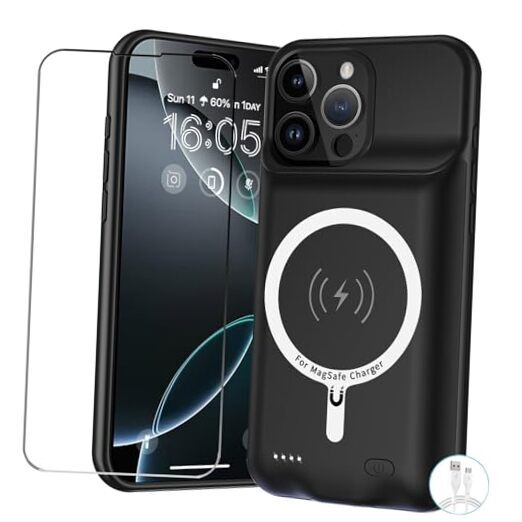 Battery Case for Upgraded 12000mAh Battery Pack Rechargeable iPhone 16 Pro Max