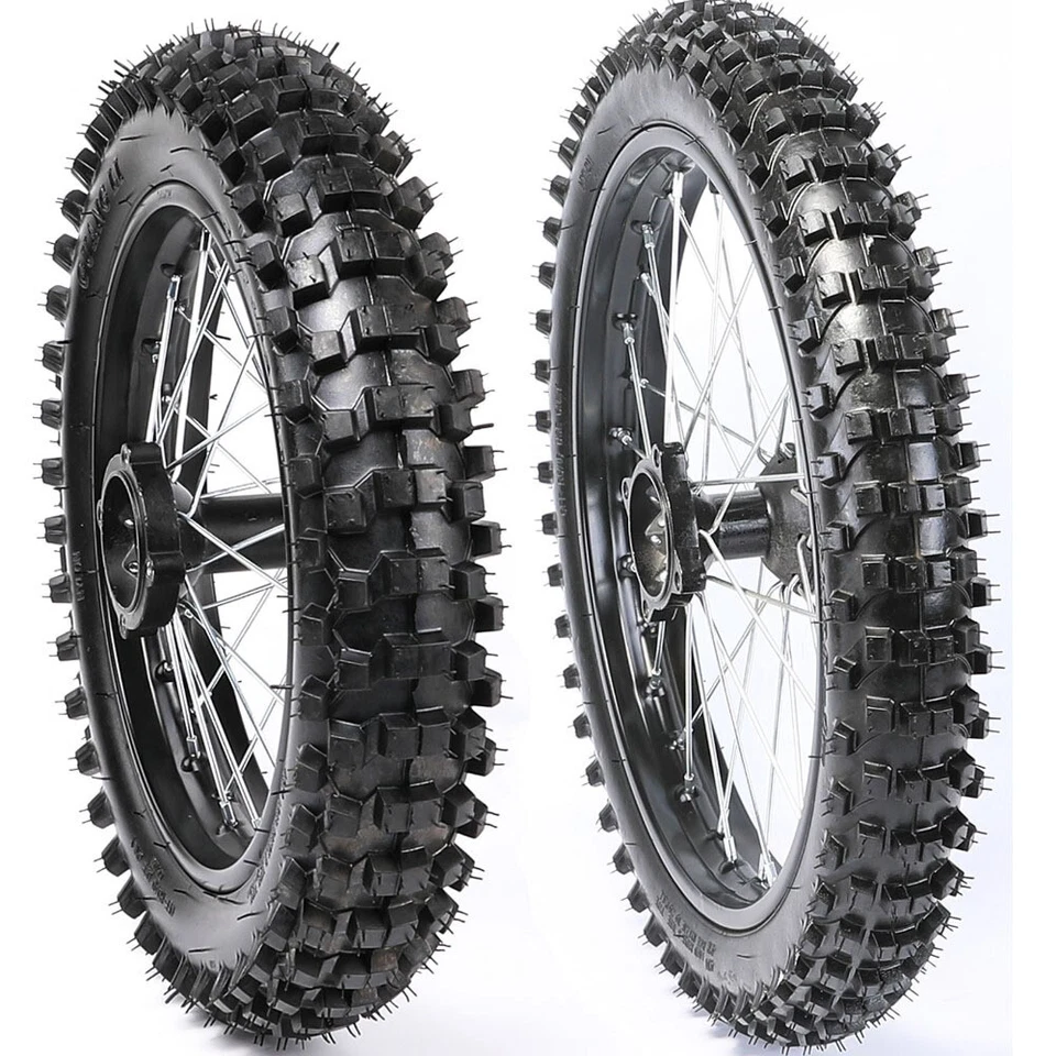 70/100-17+ 90/100-14+Disco Rotor Roda Pneu Aro F Kawasaki KX80 KDX80 KX85 KLX125 - Imagem 2 de 4