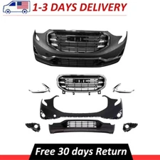 New Complete Front Bumper Grille With Fog Lamp Cover For 2018-2021 GMC Terrain