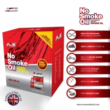 NO SMOKE OIL© SAE 05W-30 Zero Carbon With 500ml Ace Flush Oil, Reduces Emissions