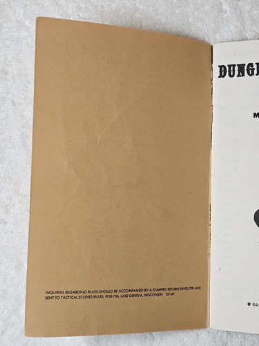 Original Dungeons & Dragons Vol 2 of 3 Booklet Monsters & Treasure TSR 1974 - Picture 5 of 13