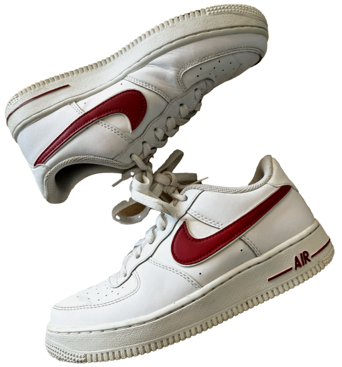 Nike Air Force Low White Gym Red Rare UK SIZE US EU 38 (AV6252-101)