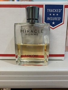 Lancome Miracle Pour Homme Edt 3 4 Fl Oz Men Spray 100ml Discontinued Used Him Ebay