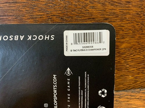 Dunlop Ammortizzatore Vibrazioni Tennis, Dunlop Sports CX Flying D Ammortizzatore Rosso/Nero - Foto 3 di 3