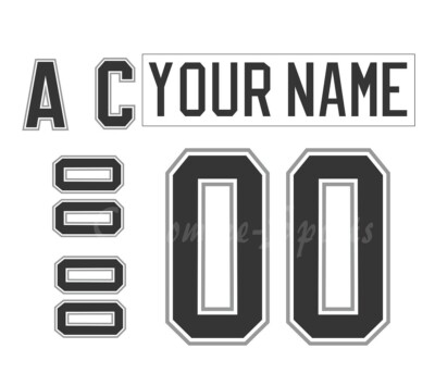 San Antonio Rampage Customized Number Kit For 2007-2012 White Uniform ...