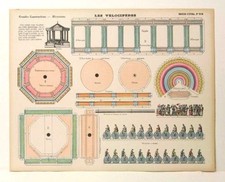 Imagerie D  Epinal No 518 Les Velocipedes/ Grandes Constructions toy paper model