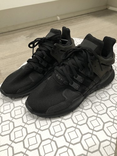 Adidas Eqt Support Adv J Triple Black 17 Sneakers Cp9473 5y 6w Ebay