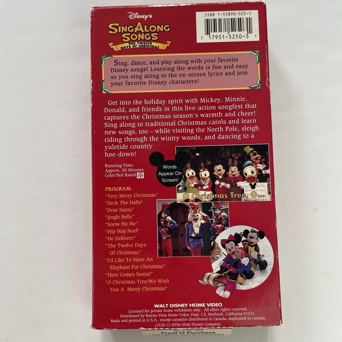 Disney's Sing Along 12巻セット 12 X Walt Disney Sing Along Songs VHS VIDEO COMPLETE SET Lot