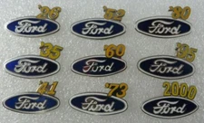 Vtg FORD Pinback CHOOSE YOUR YEAR 1924-2001 Car Lapel Hat Pin Tie Tac Tack Badge