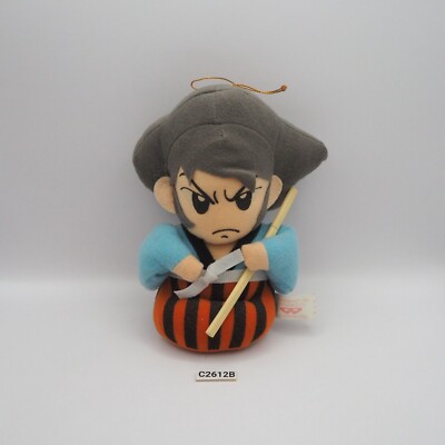 Lupin The Third C2612B Goemon Ishikawa Banpresto 1992 Plush 7'' Toy Doll Japan