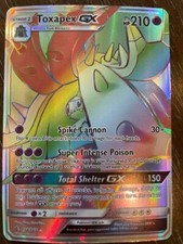 Pokemon cards Toxapex GX Secret Rainbow Hyper Rare 154/145 Guardians Rising  on eBay