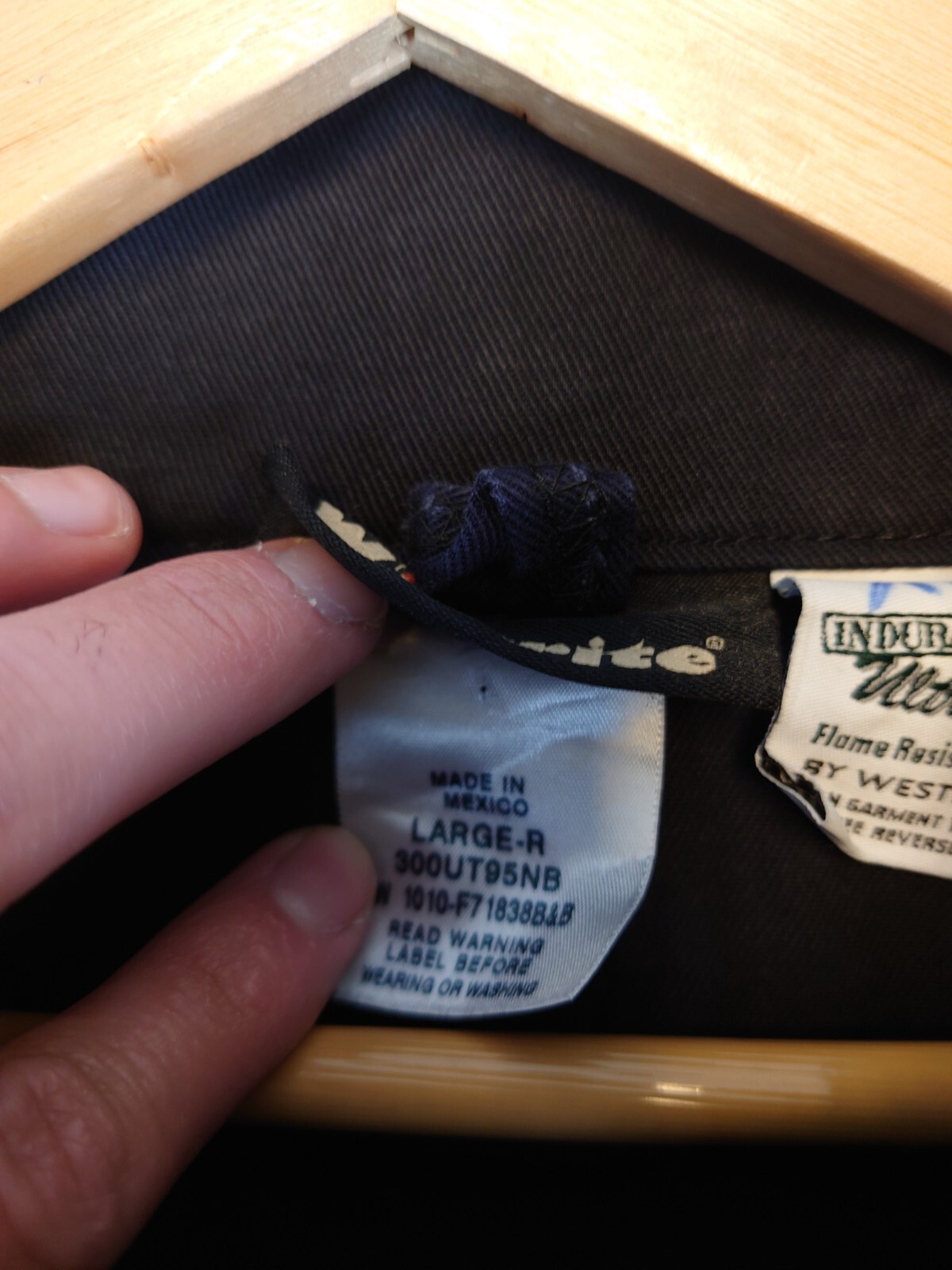 Workrite FR Full Zip Heavy Button Jacket Navy Blu… - image 7