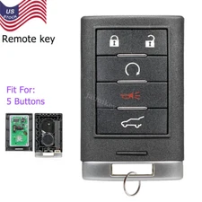 Smart Remote Key Fob 5 Buttons For 2010 2011 2012 2013 2014 2015 Cadillac SRX