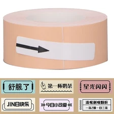 Thermal Paper Roll Orange 15mmx4. Inkless Print Paper with Back Adhesive