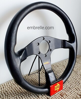 MOMO Corse leather steering wheel Honda Civic BMW E30 Audi RS