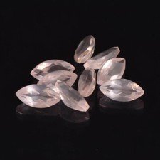 AAA Natural Rose Quartz 7x3.5mm Marquise Shape Faceted Cut Loose Gemstone 10 Pcs