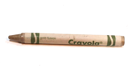 Crayola Metallic Crayons: GOLD FUSION -Made in the USA - Picture 2 of 3