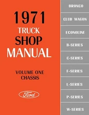 1971 Ford Truck Factory Shop Manual (5-Volume Set)
