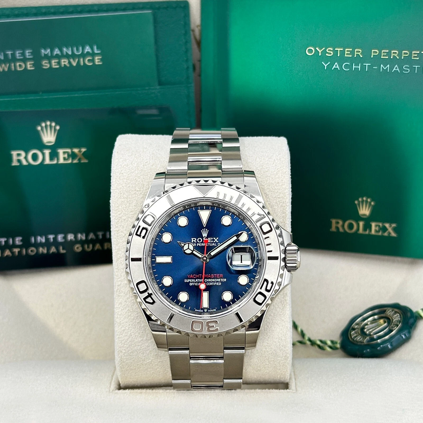 2025 Rolex Yacht-Master 40, Blue Dial, Unworn Full Set, 126622