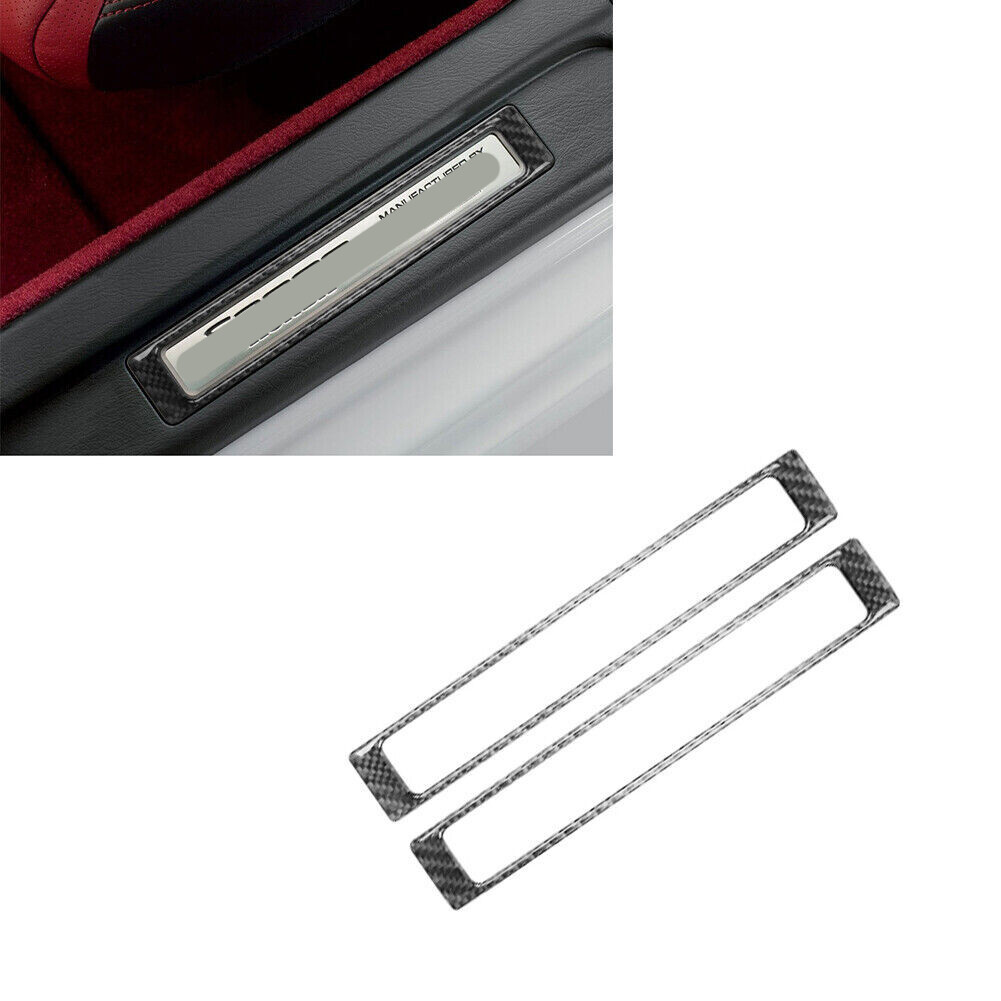 2Pcs For 20002009 Honda S2000 Carbon Fiber Interior Door Sill Accent
