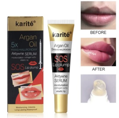 2  Lip Volumising Plumper Serum Moisturizes Repairs Collagen Argan Oil Balm