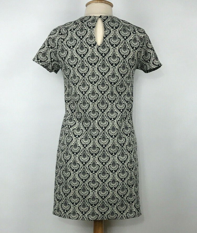 Zara Basic Womens Black Geometric Pattern Boxy Sh… - image 4