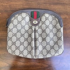 Vintage 1980  s Gucci supreme coated canvas Purse missing hardware/strap REPAIR