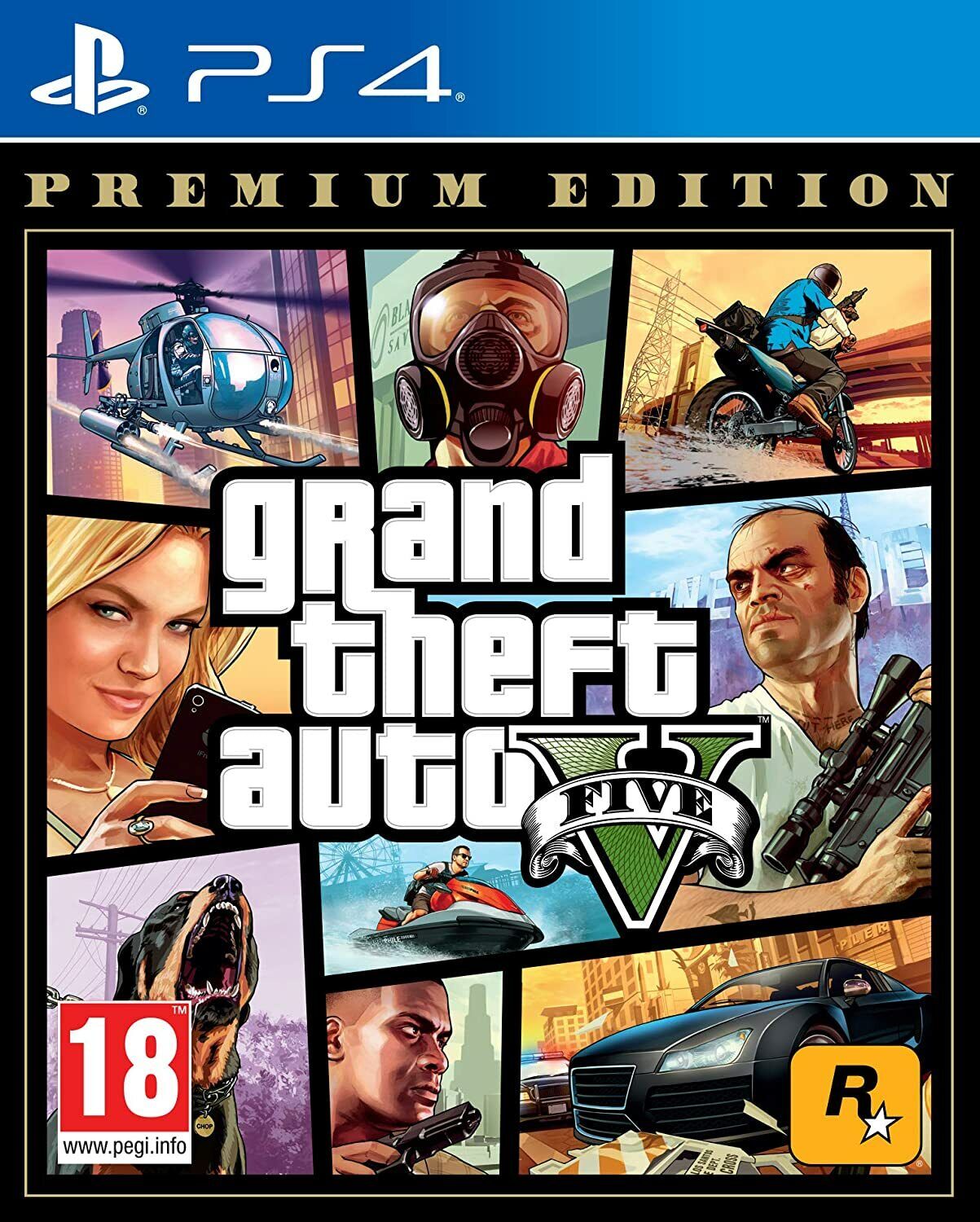 Jogo GTA V PS4 - Grand Theft Auto V Premium Edition - PS5 Retrocompatível