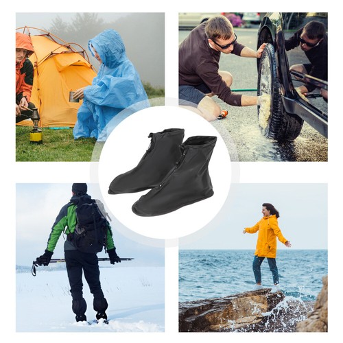 4 Pairs Outdoor Boot Covers Rubber Child Hiking Boots Overshoes