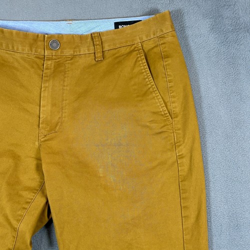 Bonobos Pants Mens Size 32x32 Slim Fit Brown Chino Stretch Material Flat Front - Picture 5 of 15