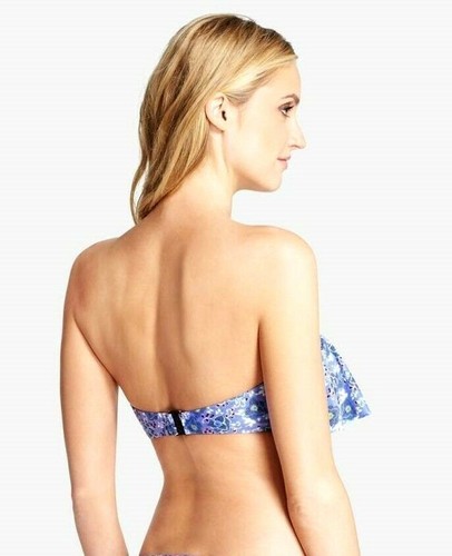 Profile Blush Gottex L/G D Cup Flounce & Size L Side Tie Brief Swimsuit NWT $116 - Picture 4 of 6