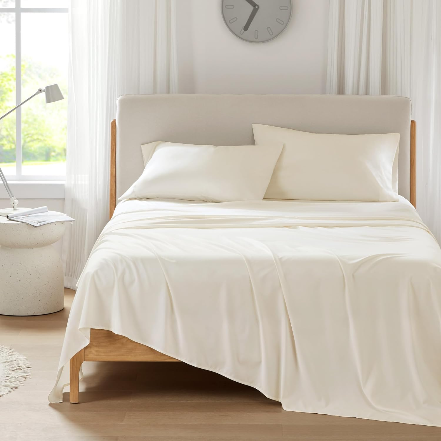 King Cooling Sheets, Moisture Wicking Coolmax Sheets, Soft, Colorfast Sheet Set,