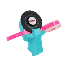 Manual Embossing Label Maker Numbers Printer Typewriter w/  PVC F2V6