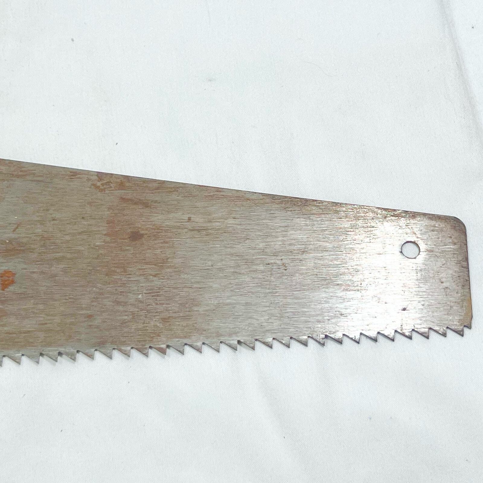 Vintage Disston Handsaw R-1, 26" Blade, Rip Saw, 5 1/2 Point Carpenter Tool Used