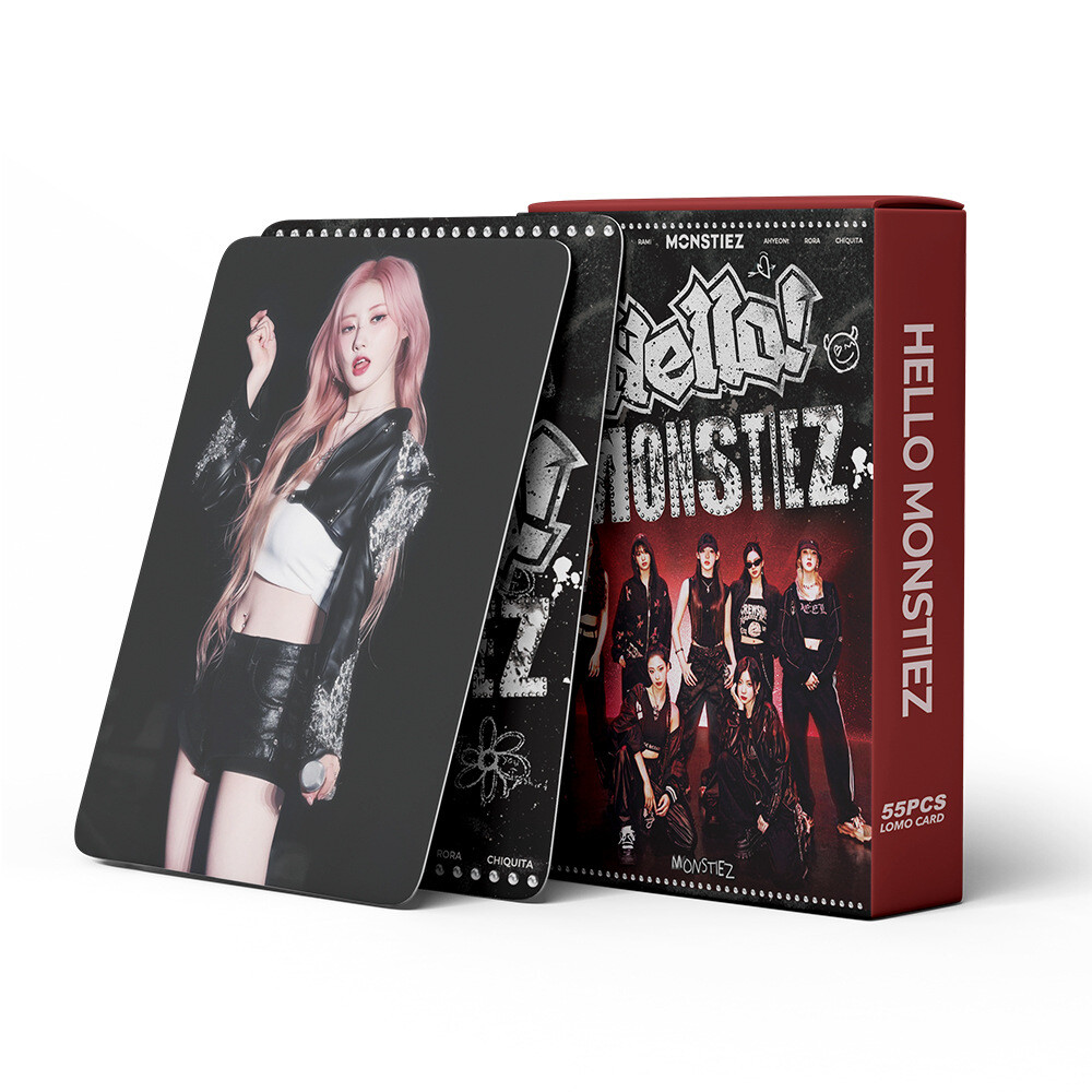 55pcs Set BABYMONSTER FANCLUB HELLO MONSTIEZ Lomo Cards Collective