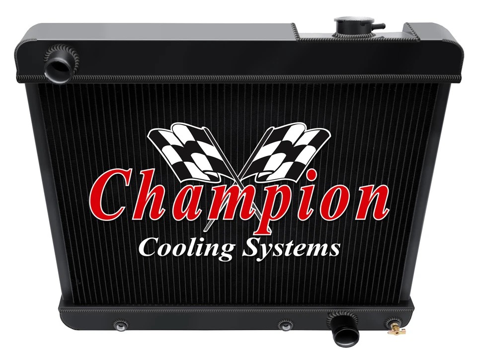 Kool Champion 3 Row Black Finish All Aluminum Radiator for 1966 GMC K1000 Pickup - Image 3 of 4